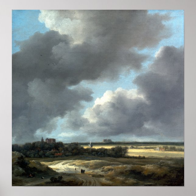 Jacob van Ruisdael View of Alkmaar Poster (Front)