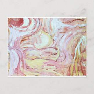 Jacob wrestling with the angel(abstract painting) postcard