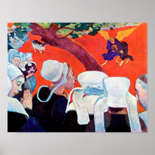 Jacob Wrestling with the Angel, Gauguin Poster