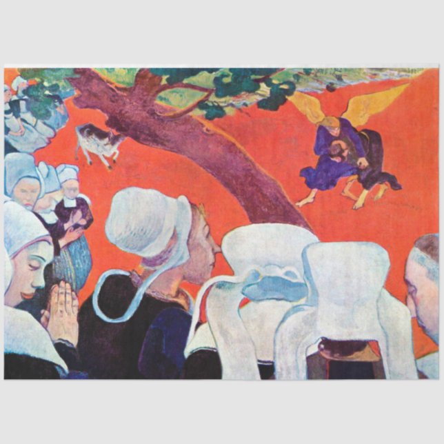 Jacob Wrestling with the Angel, Gauguin Tissue Paper (Front)