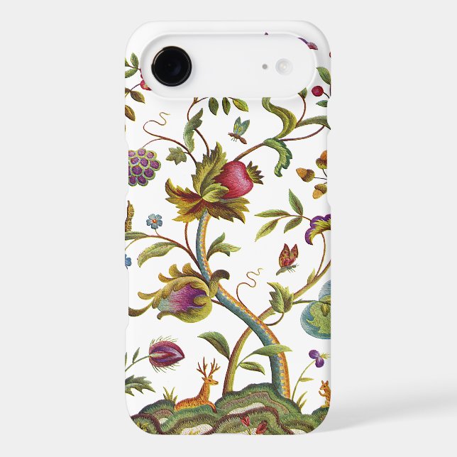 Jacobean Crewel Embroidery Tree of Life Case-Mate iPhone Case (Back)
