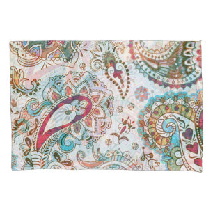 Jacobean Ethnic Floral Pattern Pillow Case