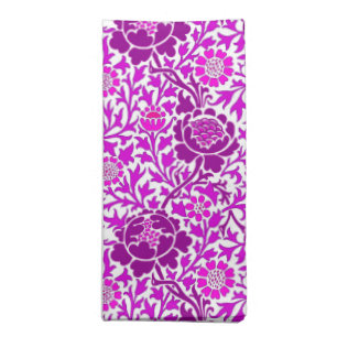Jacobean Floral, Amethyst Purple and Lilac Cloth Napkin