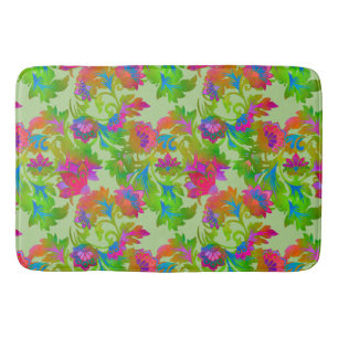 Jacobean Floral Twist Chalk Bath Mat