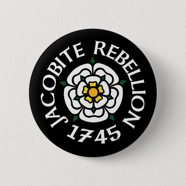 Jacobite 1745 pinback button (Front)
