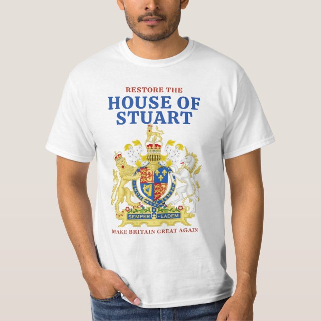 Jacobite Stuart Monarchist T-Shirt (Front)