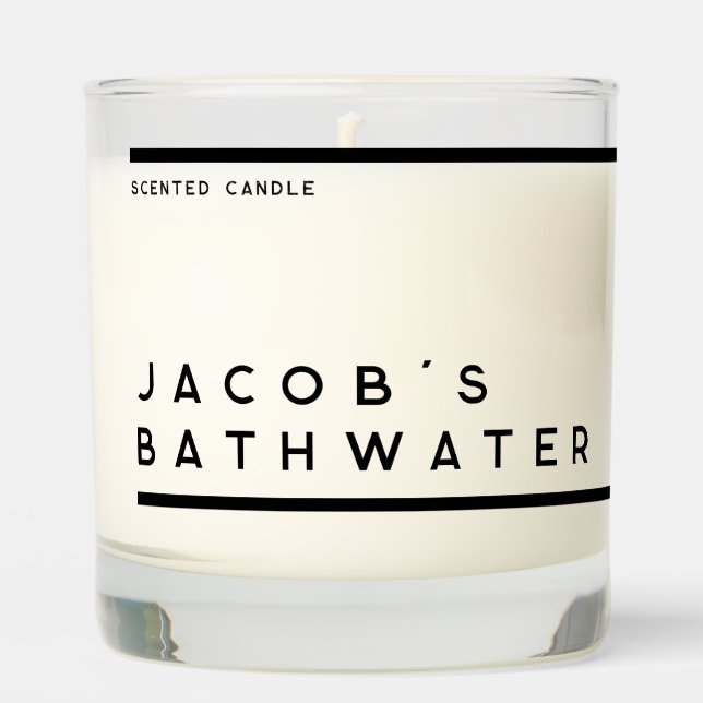 Jacob's Bathwater Scented Candle (Front)