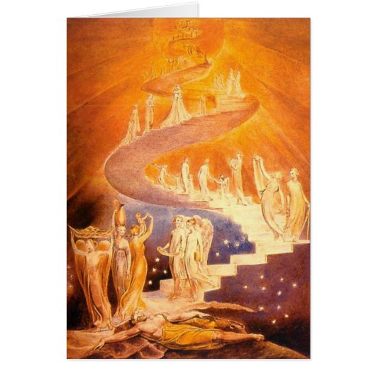 Jacob's Dream By William Blake Cards (Front)
