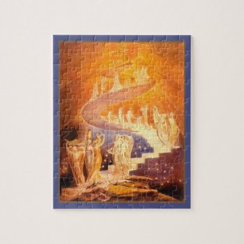 Jacob's Dream By William Blake Jigsaw Puzzle by justcrosses at Zazzle