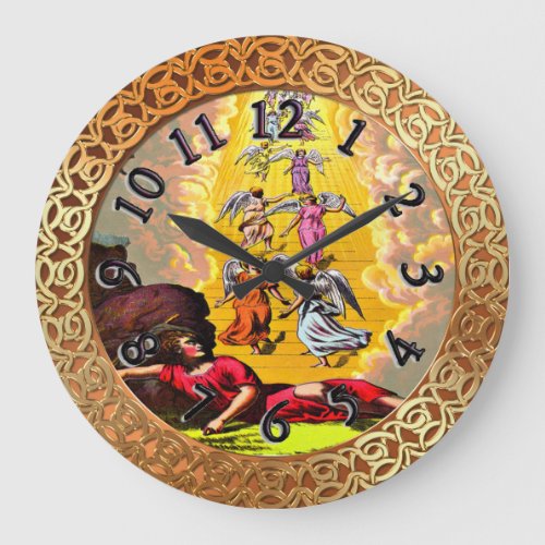Jacobs Dream clock gold foil texture