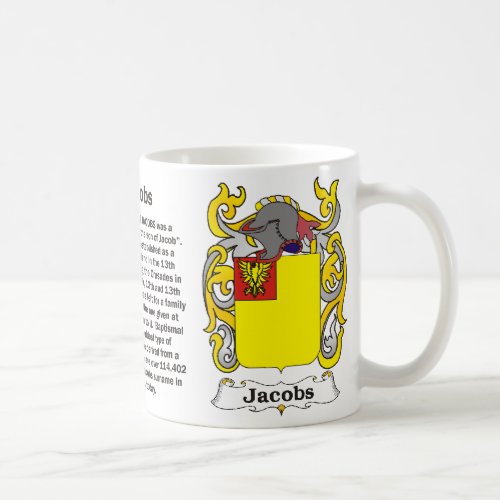 Jacobs Family Coat of Arms Mug