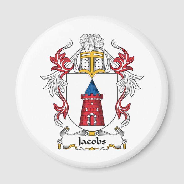 Jacobs Family Crest Refrigerator Magnets