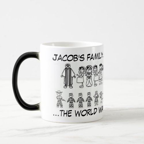Jacobs family  funny heat activated mug