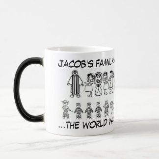 Jacob's family heat activated mug
