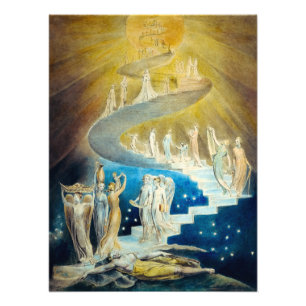 Jacob's Ladder by William Blake Photo Print