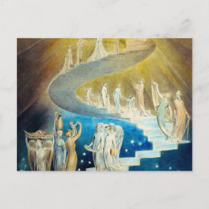 Jacob's Ladder by William Blake Postcard