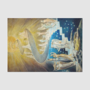 Jacob's Ladder by William Blake Tissue Paper