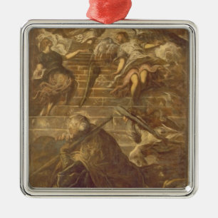 Jacob's Ladder (oil on canvas) Metal Ornament