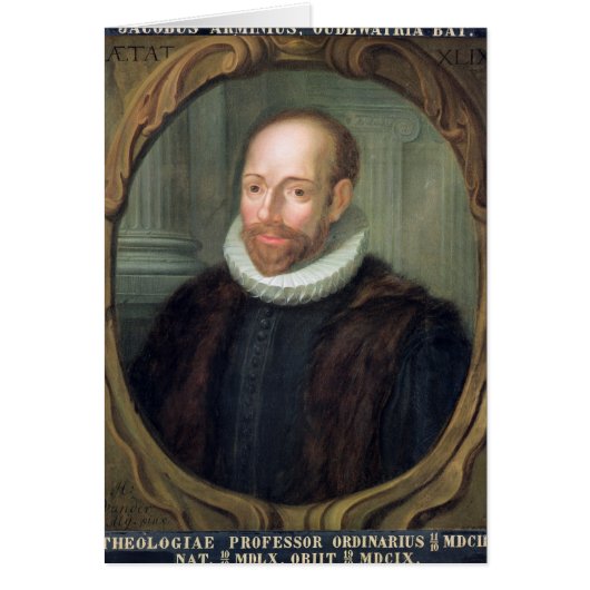 Jacobus Arminius, Professor of Theology Cards (Front)