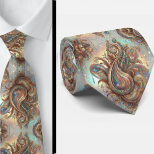 Jacquard Faux Silk Luxury Paisley Gentleman's Neck Tie