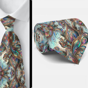 Jacquard Faux Silk Luxury Paisley Gentleman's Neck Tie