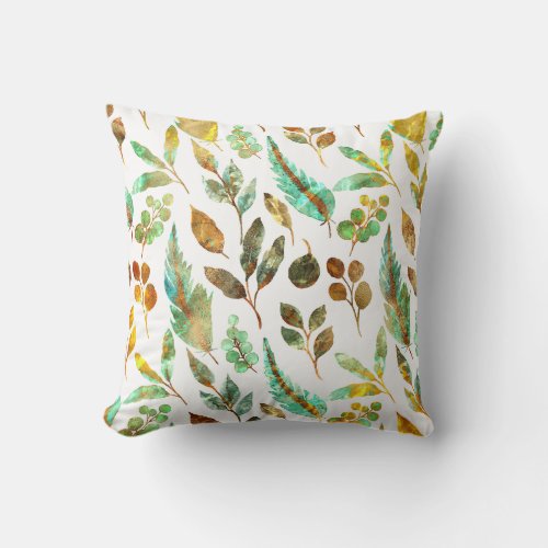 Jacquard Fruit and Leaves Pattern Throw Pillow