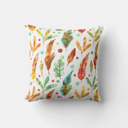 Jacquard Fruit and Leaves  Throw Pillow