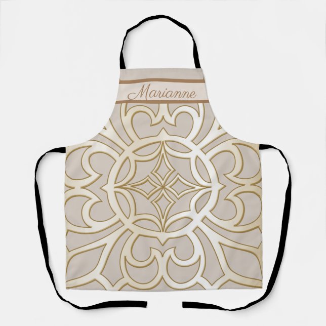 Jacquard Impression Pattern Apron (Front)