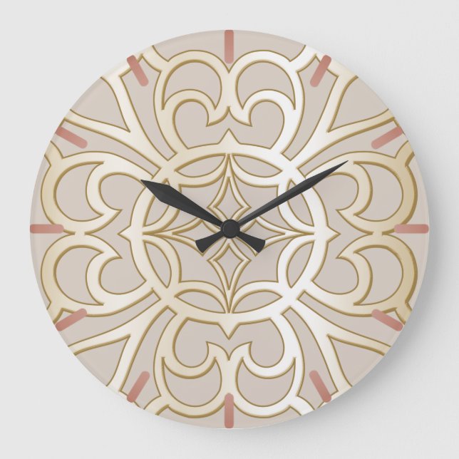 Jacquard Impression Pattern Large Clock (Front)