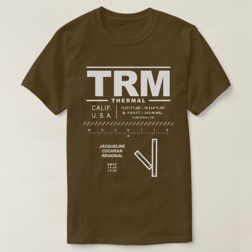 Jacqueline Cochran Regional Airport TRM T_Shirt