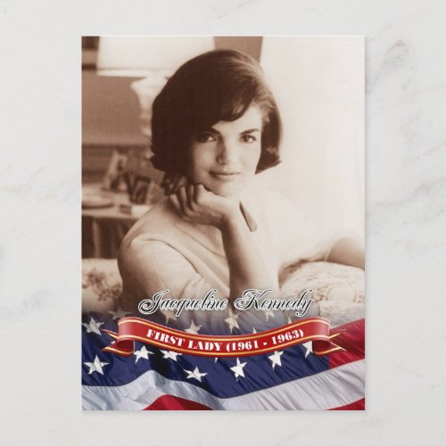 Jacqueline Kennedy First Lady of the US Postcard