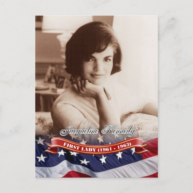 Jacqueline Kennedy, First Lady of the U.S. Postcard (Front)