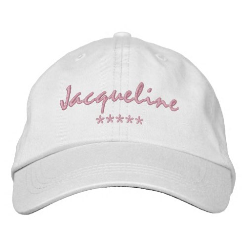 Jacqueline Name Embroidered Baseball Cap