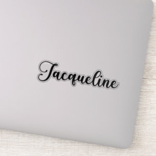 Jacqueline Name - Handwritten Calligraphy Sticker