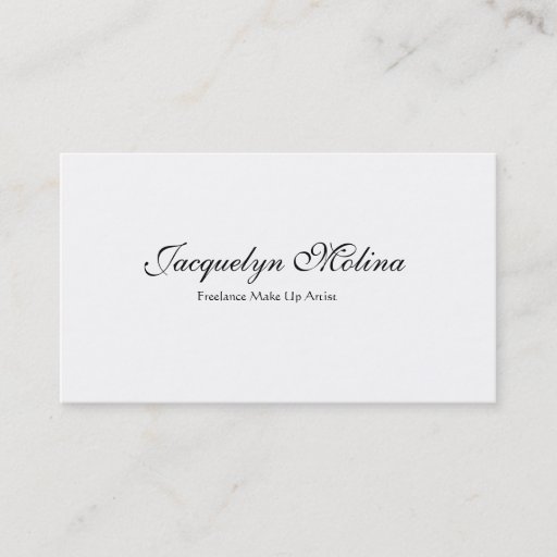 Customizable Jacquelyn Molina, Freelance Make Up Artist Business Cards