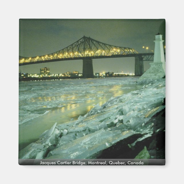 Jacques Cartier Bridge, Montreal, Quebec, Canada Magnet (Front)