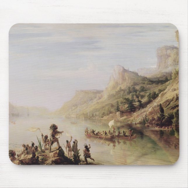 Jacques Cartier Discovering the St. Lawrence Mouse Pad (Front)