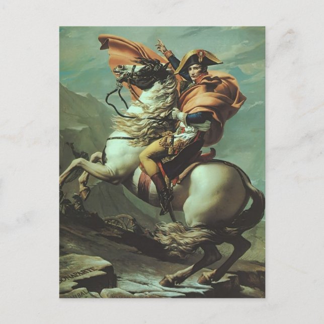 Jacques-David- Napoleon Crossing the Alps Postcard (Front)