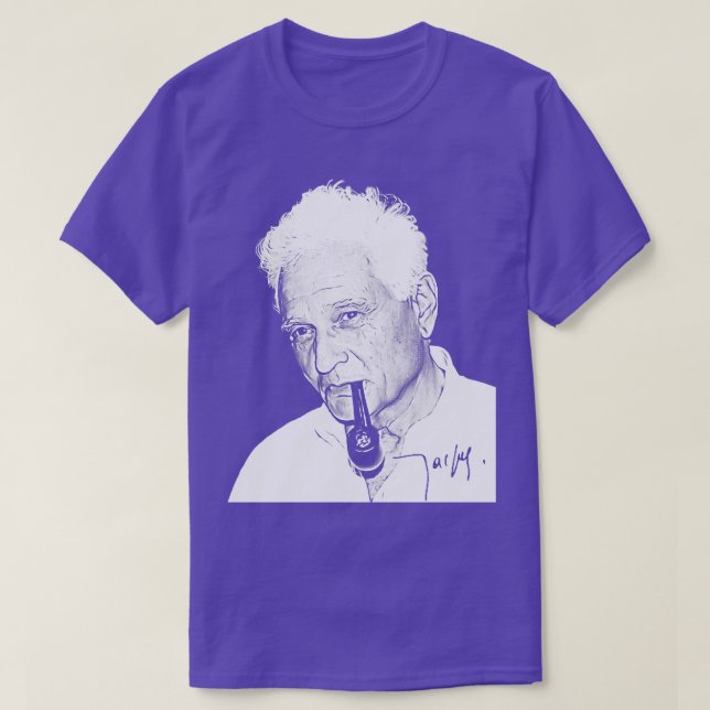 Jacques Derrida Philosopher Fan Art Design T-Shirt (Design Front)