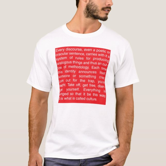Jacques Derrida T-Shirt (Front)