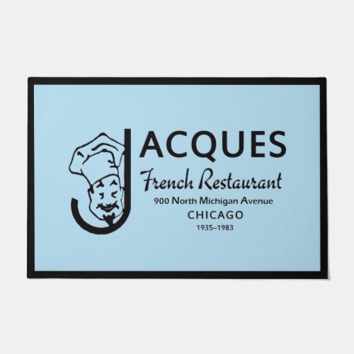 Jacques French Restaurant Chicago Illinois Doormat