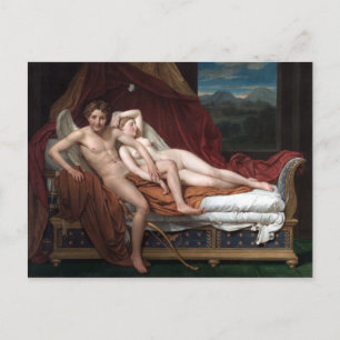 Jacques-Louis David Cupid and Psyche Postcard