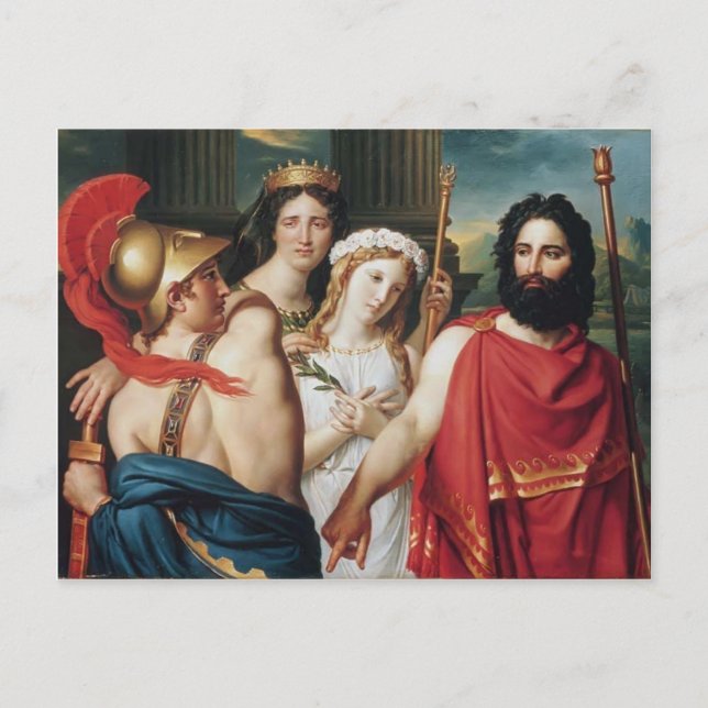 Jacques-Louis David- The Anger of Achilles Postcard (Front)