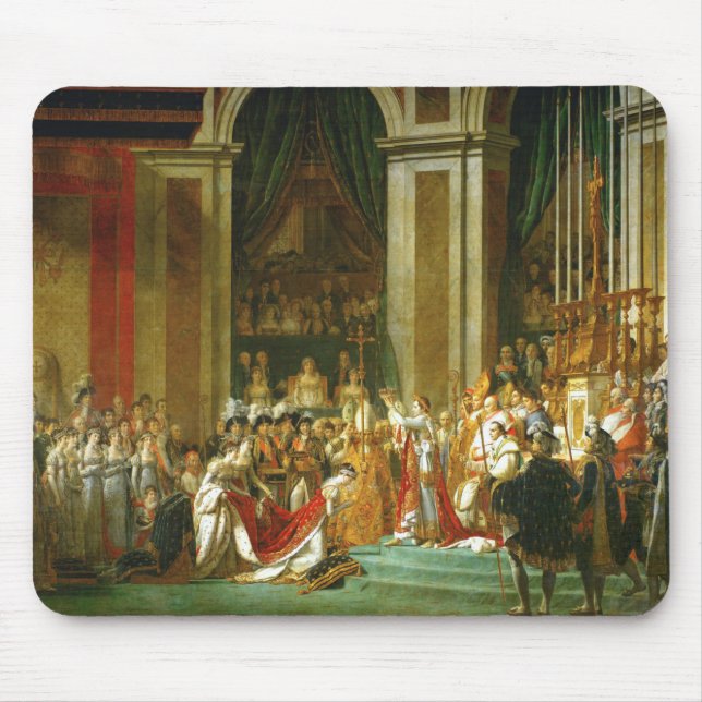 Jacques Louis David The Consecration Of Napoleon Mouse Pad (Front)