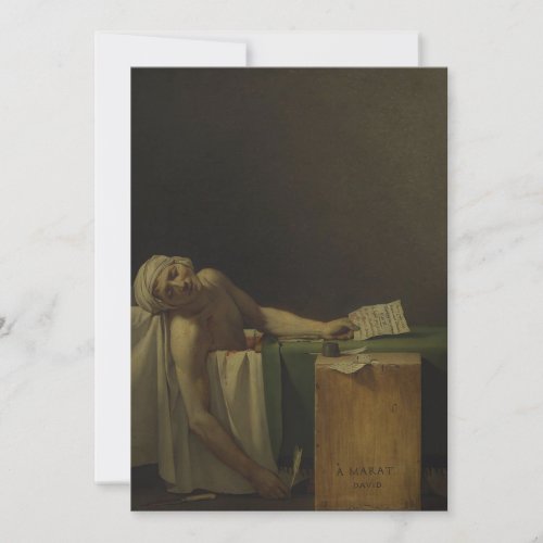 Jacques_Louis David _ The Death of Marat Invitation