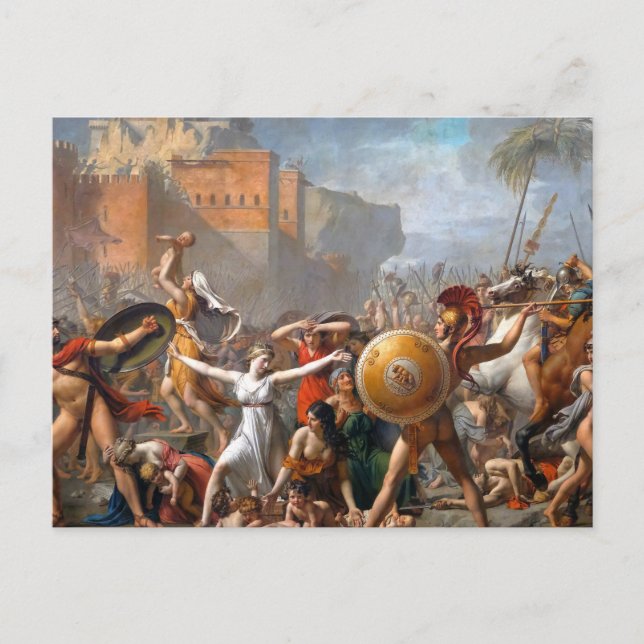 Jacques Louis David - The Sabine Women Postcard (Front)