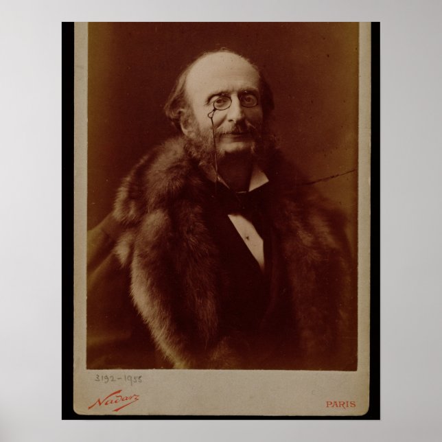 Jacques Offenbach (1819-80), German composer, port Poster (Front)