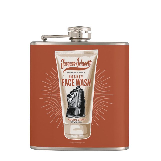 Jacques Schwett Hockey Face Wash Flask (Front)