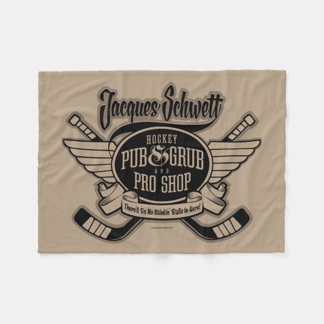 Jacques Schwett Hockey Pro Shop Fleece Blanket (Front (Horizontal))