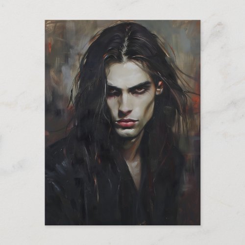JACQUES The Vampire Dark Aesthetic Art Portrait Postcard